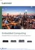 Embedded Computing. Embedded Platforms for Industrial and Commercial Applications