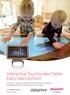 Interactive Touchscreen Table: Early Years Edition *