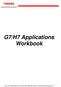 G7/H7 Applications Workbook