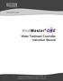 Web Master ONE. Water Treatment Controller Instruction Manual W A L C H E M. WebMasterONE Controllers