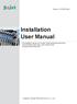 Installation User Manual