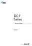 DC-F Series. Installation Manual DC-F1111A DC-F1211A. Powered by