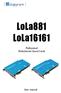 LoLa881 LoLa Professional Multichannel Sound Cards. User manual