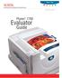 Phaser color laser printer. Evaluator. Guide