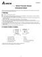 Series Pressure Sensor Instruction Sheet