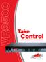 Take. Control....with the industry s best controller.