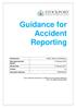 Guidance for Accident Reporting