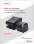 GUIDE TO FEATURES. TCx Single Station Printer (6145-1TN) TCx Dual Station Printer (6145-2TN, 2TC)