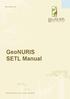 GeoNURIS SETL Manual Cooperation & Communication International