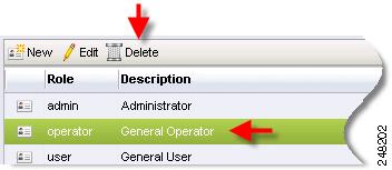 Chapter 9 Profile Spaces Figure 9-27 Select the Role to be Deleted Step 3 Step 4 Click Delete. A confirmation message displays. Select OK to continue with the deletion.