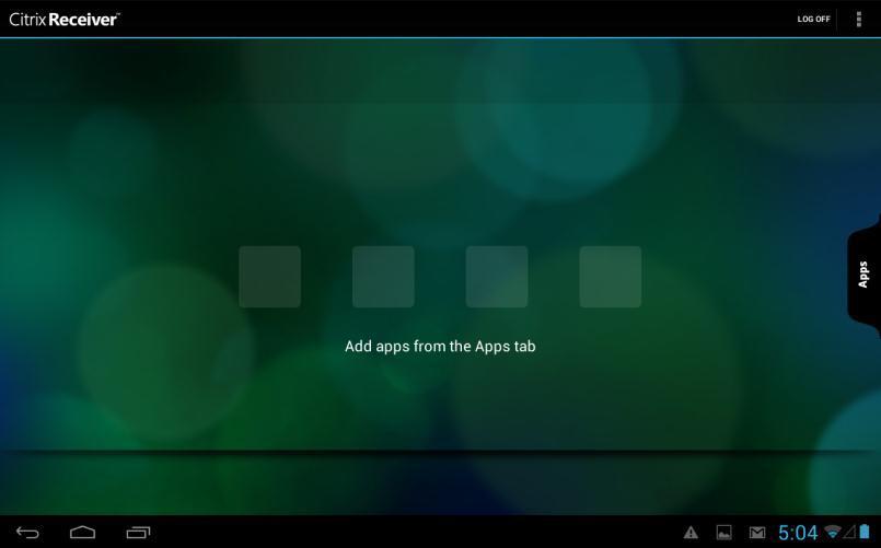 Tap and open "Apps" Select EP 7 Desktop 5 Access and Use the Remote Desktop Remember