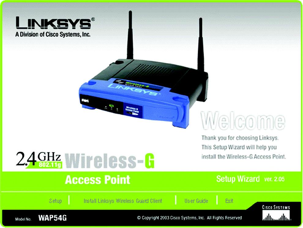 Chapter 5: Setting Up the Wireless-G Access Point Setup Wizard Now that you've connected the Access Point to your wired network, you are ready to begin setting it up.