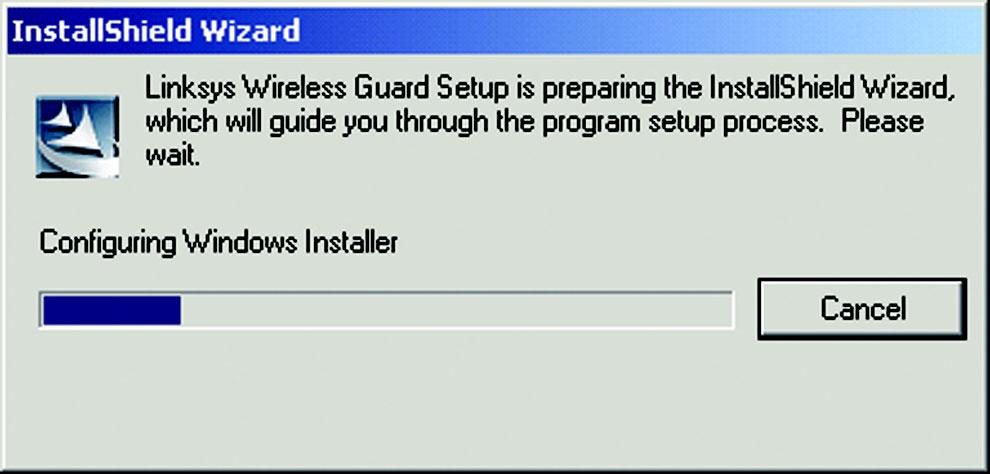 ) You will now need to install the client software needed to securely connect a PC to your Access Point that is protected by Linksys Wireless Guard.
