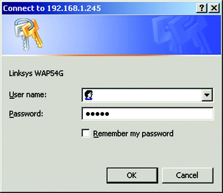 Accessing the Utility To access the Web-based Utility of the Access Point, launch Internet Explorer or Netscape Navigator, and enter the Access Point s default IP address, 192.168.1.245, in the Address field.