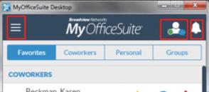 Using the MyOfficeSuite Desktop App The MyOfficeSuite Desktop App allows you to unify communications with a concise and convenient interface that is designed specifically for the desktop.