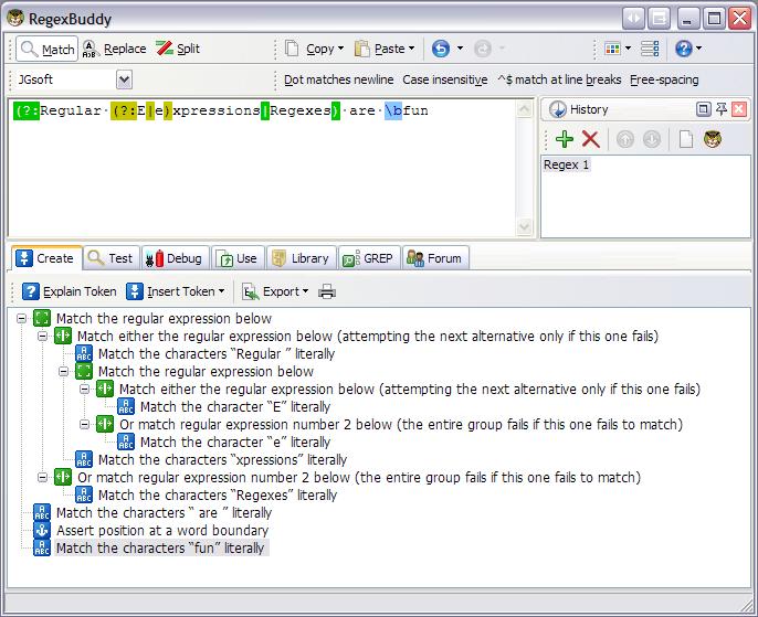 Appendix B Debugging regular expressions When a regular expression is not working as you expect, it can be handy to have a tool available that is able to tell you what a regular expression does and