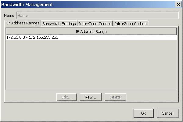 Configuring bandwidth management zones Configuring the Home zone 1. Expand Bandwidth Management in the left pane and click Zones. 2. In the Zone Name list, select Home and then click Edit. 3.