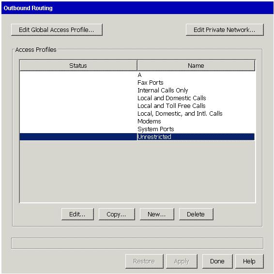 Configuring outbound routing for SIP calls 1.