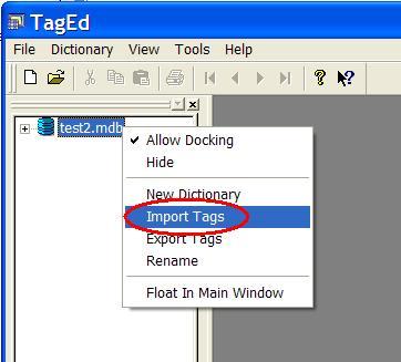 to a tag dictionary and import the symbol file we exported during CoDeSys "build project" phase.