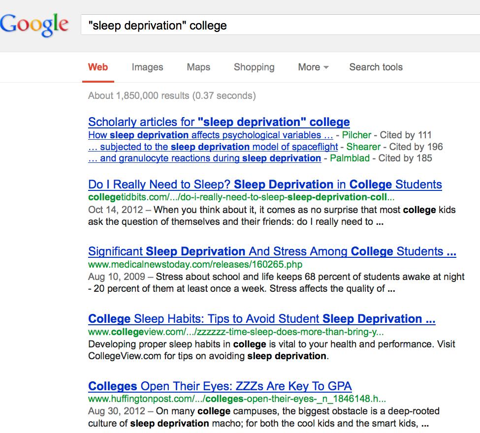 4 This search retreived fewer results, but still almost two million hits.