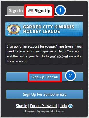 KIWANIS HOCKEY Parent Registration Information For families with two or more children (unless one is a goalie), you have the option (recommended) that you purchase a family membership for a flat fee