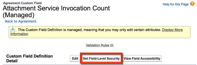 5. Click the Set Field-Level Security button. 6.