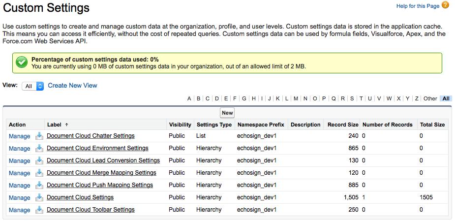 Custom Settings and Customizations for Salesforce (Key Feature) Settings allow you to change the behavior of esign services for Salesforce and customize it to fit to your business needs.