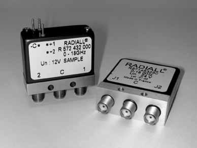 Optional Features for SPDT GENERAL All miniature SPDT switches fitted with SMA,