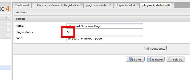 Step 3 Check the plugin status and save the plugin: Step 4 Then configure the method of