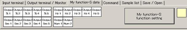 3. My function-s data menu Menu of Fig. 2.4-7 is shown by clicking My function-s data tab.