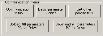 2.4.4. Communication menu Settings of communication and Upload/Download of setting values can be done in this menu. (Fig. 2.