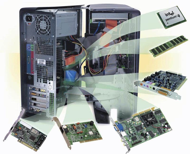 card Video card Network card Ports Drive bays Power supply network