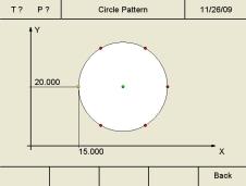 Preview for processing sample The position of all boreholes for the Circular hole pattern and Linear hole pattern can be controlled using the Preview
