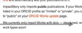existing ORCID