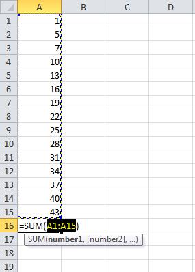 AUTOSUM Adding rows and columns of numbers is one of the most common uses of an Excel spreadsheet. Excel makes it easy to use the SUM function with AutoSum.