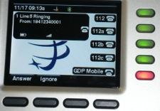 17. Cisco Phones SPA525G2 (contd) q). Advanced Features (Bluetooth Mobile Phone) (contd) 5. After the call is connected, the icon next to the mobile phone display shows that the call is established.