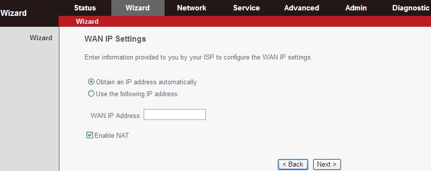 Note: When subscribing to a broadband service, you should be aware of the method by which you are connected to the Internet. Your physical WAN device can be either PPP, ADSL, or both.