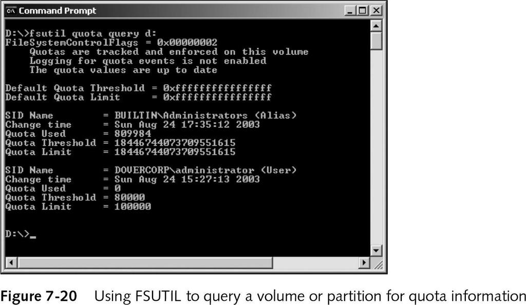 Managing Disk Quotas from the Command Line