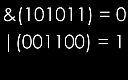 Reduction Operators &(101011) = 0 (001100) = 1 Symbol & ~& Operator Reduction and Reduction nand v Unary operators