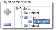 To delete projects or subprojects 1. Select the project or subproject that you want to delete. You can delete projects that do not have subprojects.
