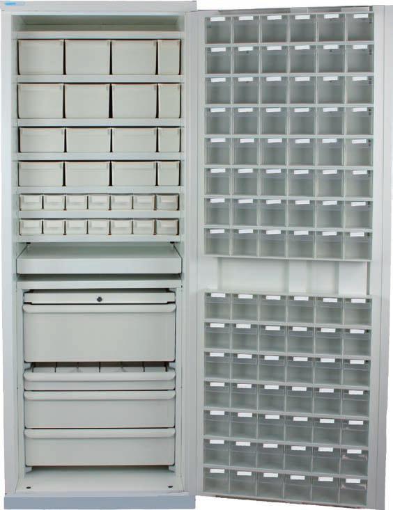 2000 7A142 LAYOUT EXAMPLES 74 cabinet with door 120 cabinet with equipped doors: Includes telescopic drawers, shelves with storage bins and poison cabinet.