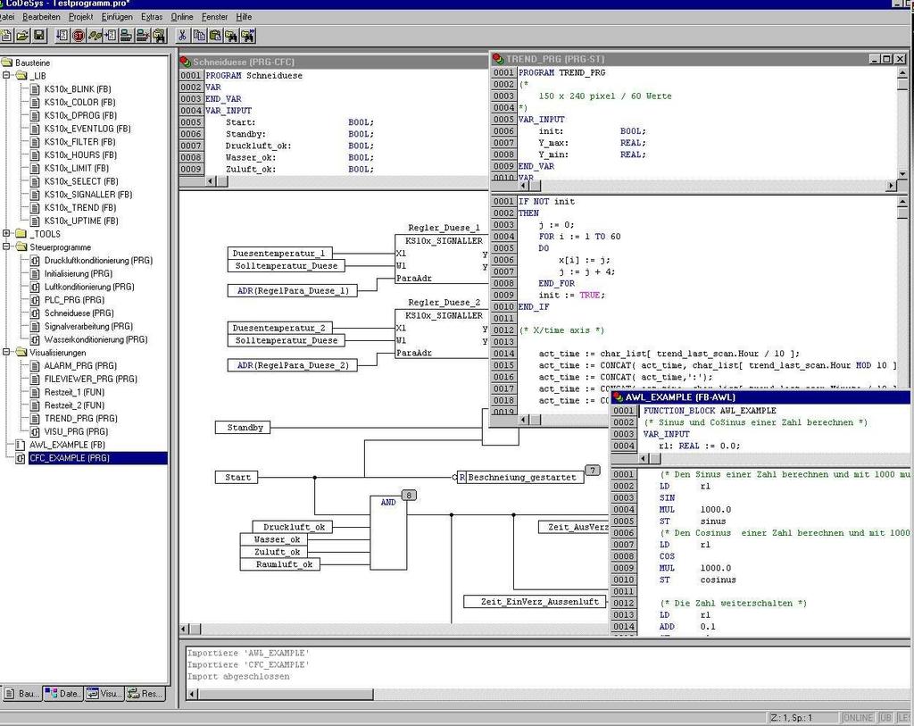 IEC 61131 programming environment Programming of the terminal is based on the standard IEC 61131-3.
