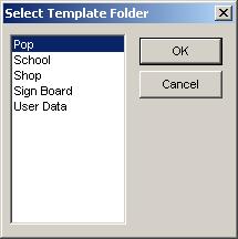 [Save As Template] You can save designs that you use frequently as a template. Select a folder for saving the file and click the OK button. [Import] This loads external data such as images and so on.
