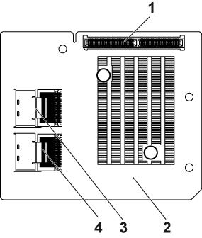 LSI 2008 SAS mezzanine card connectors Figure 109.