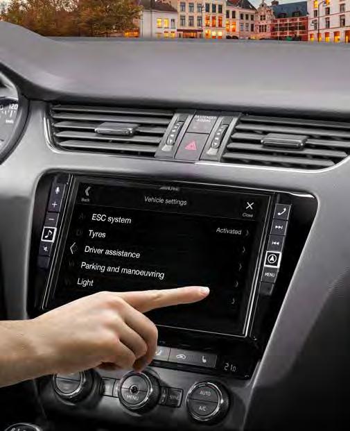 Perfect Integration In Your Octavia 3 Alpine introduces the 2nd generation of Alpine Style Infotainment systems designed exclusively