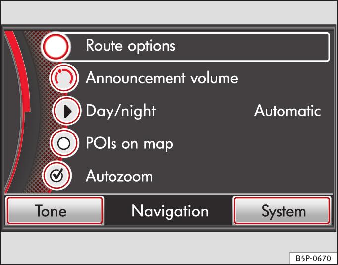 74 Navigation Ending demonstration mode As a general rule, the Demo mode should be switched off after use, otherwise you will always have to select between virtual navigation or normal navigation