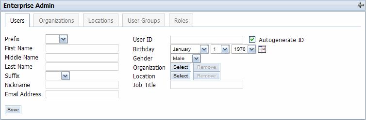 User Administration Viewing Users that Belong to a Specific Organization 1. Click on the Organizations tab. 2. Click the View User icon ( ) located to the right of an organization. 3.