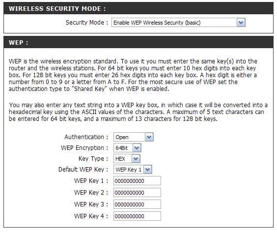 Section 4 - Security Configure WEP It is recommended to enable encryption on your wireless access point before your wireless network adapters.