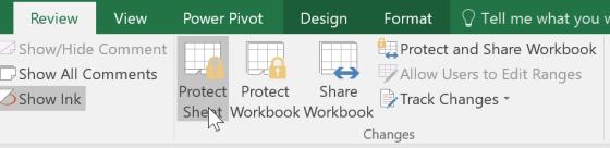 Protecting your Files & Worksheets Protecting / Unprotecting Worksheets Protecting a