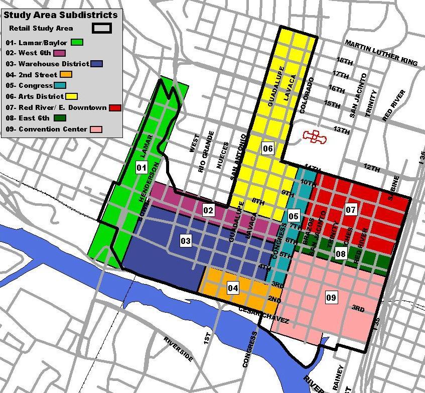 Downtown Austin Retail Market Strategy In 2003 the City of Austin and the Downtown Austin Alliance commissioned a consultant study to analyze the demand for retail in downtown, and develop a strategy